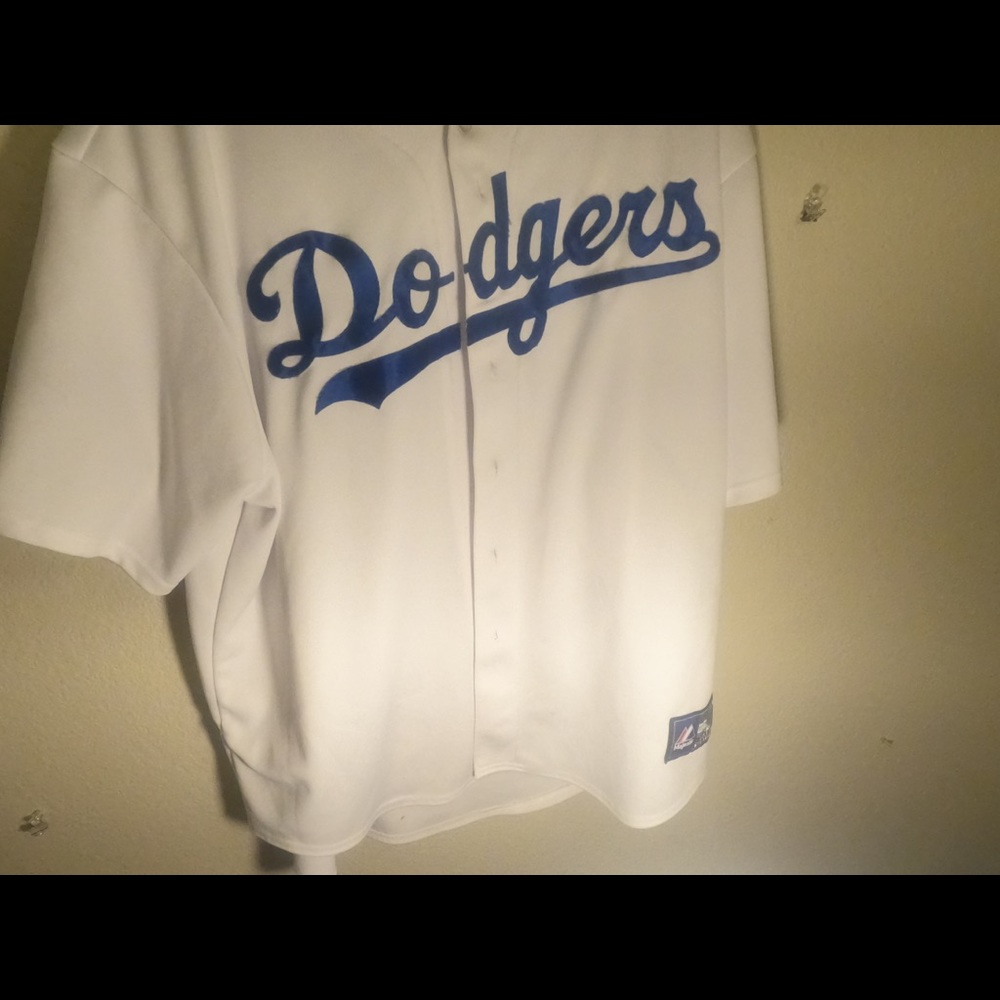 Old dodgers team jersey (worn 7-15x)